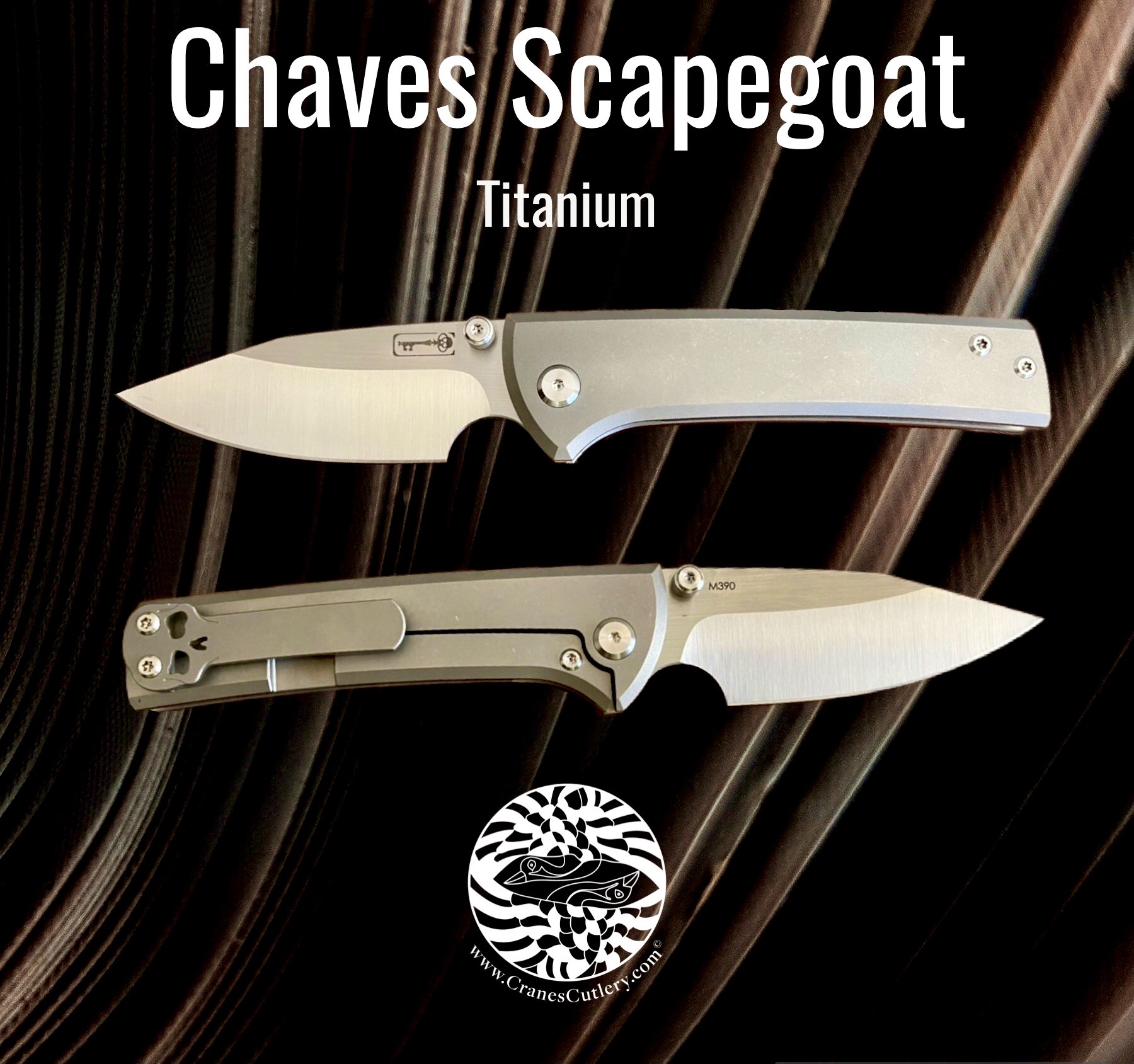 コンビステップ PAO YUNG Chaves Scapegoat Street Spear Point – Titanium – Cranes Cutlery