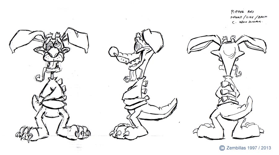 Charles Zembillas: Crash Bandicoot – Ripper Roo rotations – Crashy