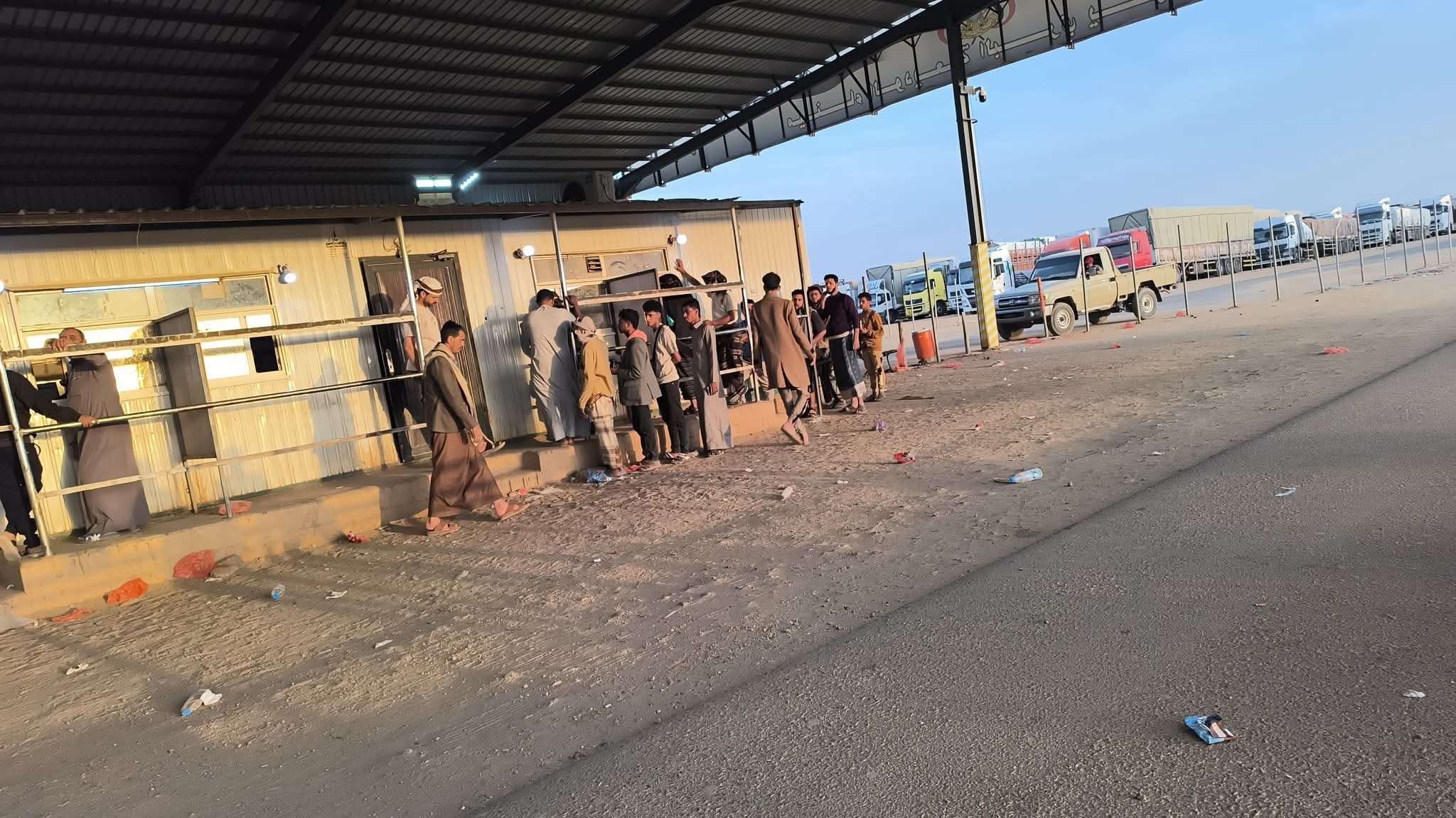 منفذ الوديعة: حركة خروج شبه خالية صباح اليوم