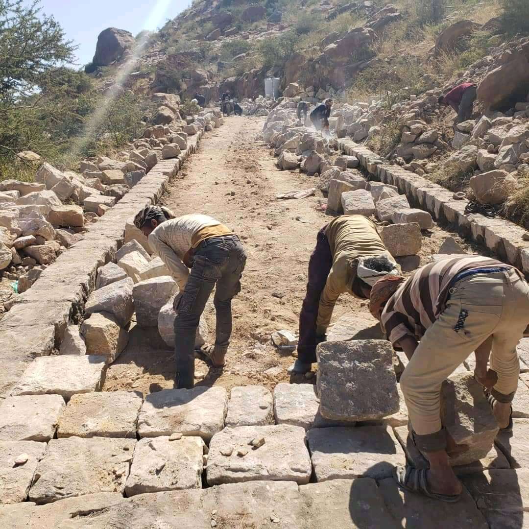 الضالع.. حملة شعبية لرصف طريق العوابل-المضو بالشعيب