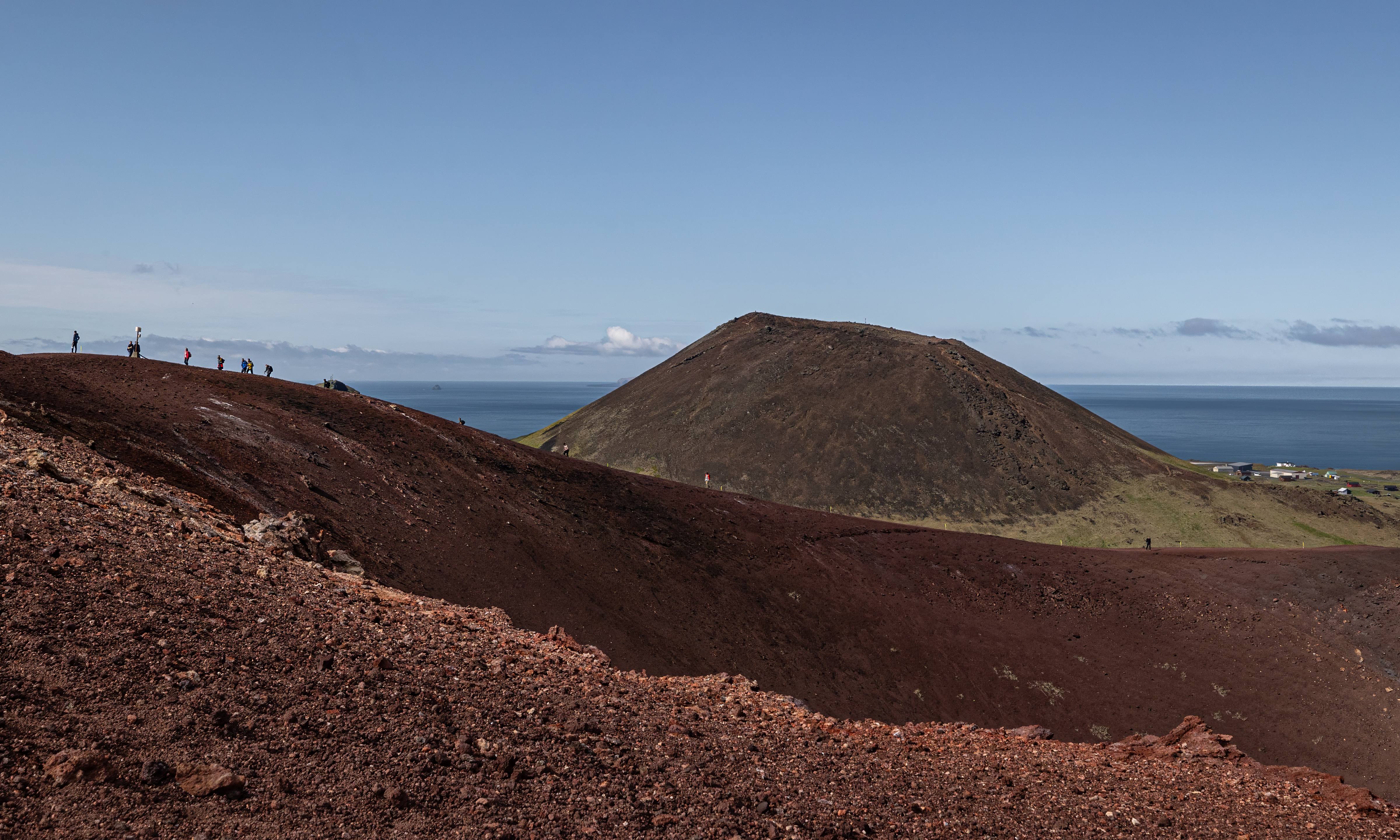 Eldfell Volcano, Heiymaey Island, South Coast Iceland