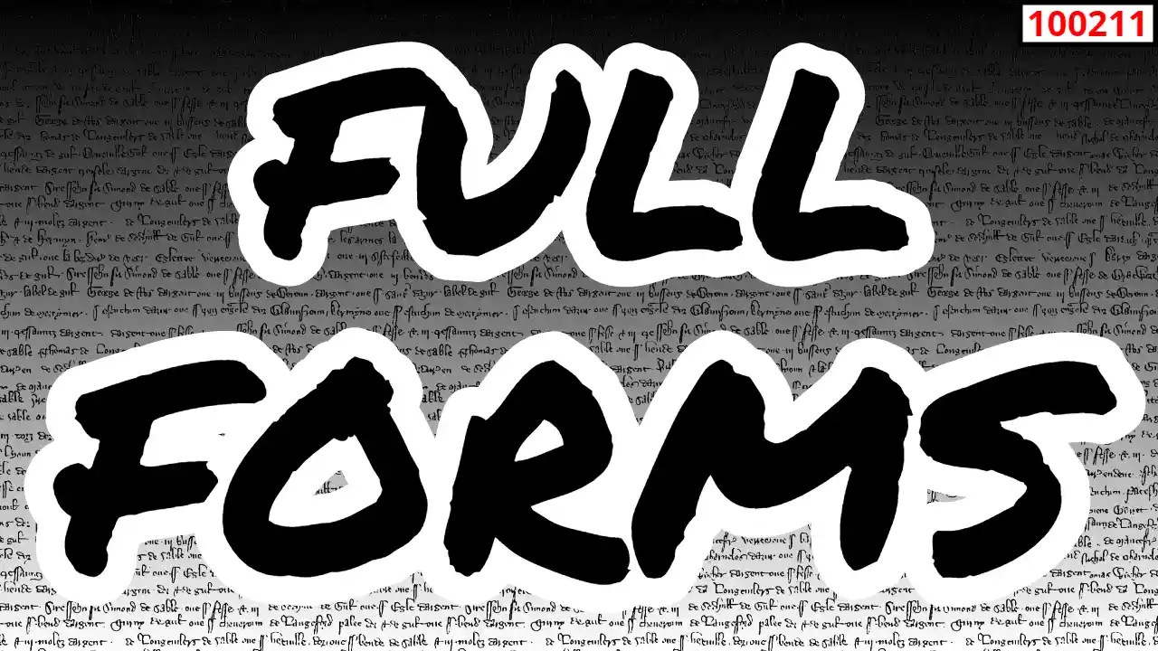 Full Forms ( 100211 )