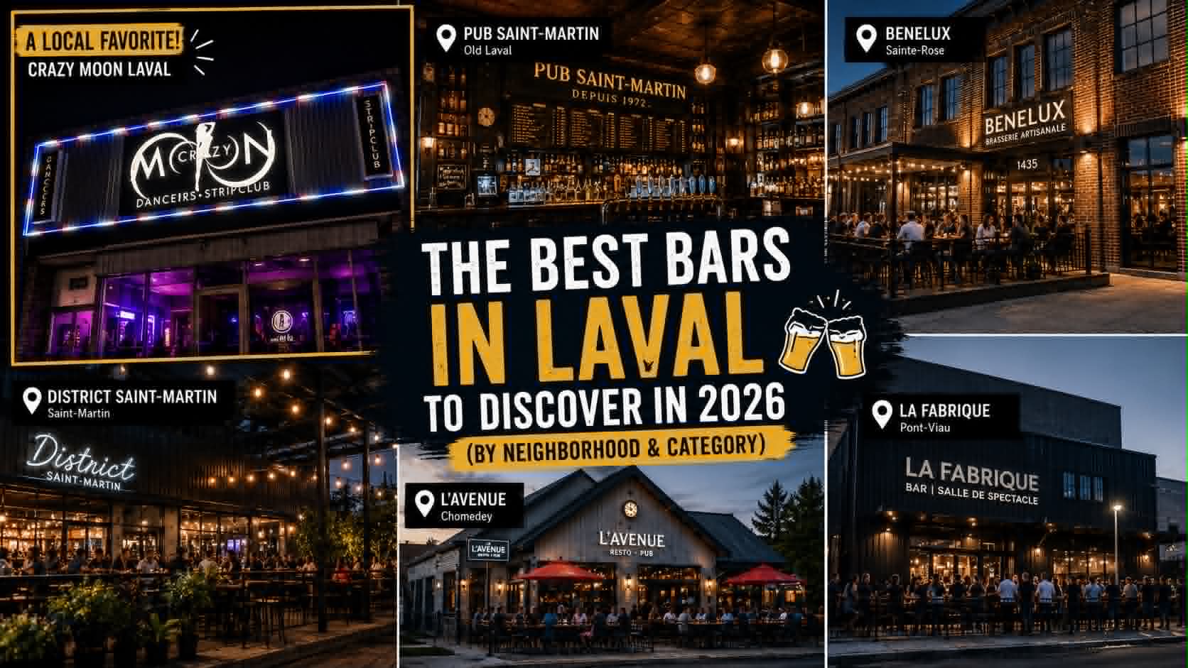 Ambiance nuit Crazy Moon Laval – bar de danseuses Laval et Montreal