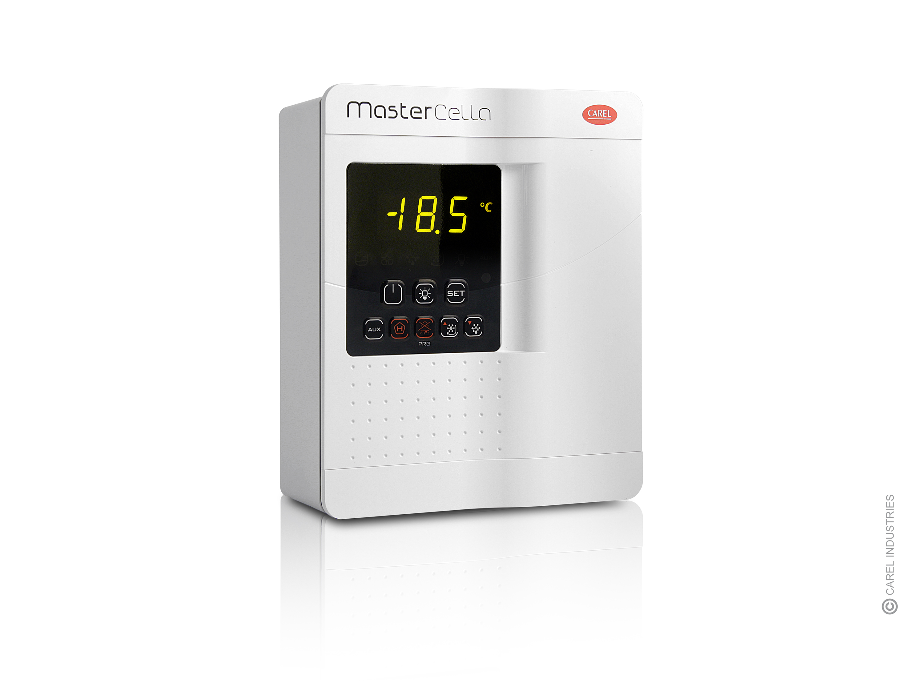 Coffret de régulation chambre froide MasterCella² - 5 relais - avec RTC (dégivrage à heures fixes) - récepteur IR - Protocole CAREL/MODBUS (si ajout carte com)