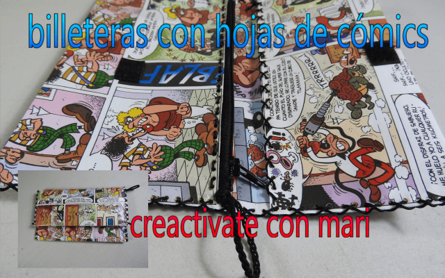 Cómo hacer monederos de cómics, diy reciclaje