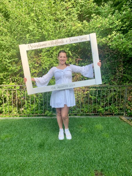 Cornice Legno Selfie Matrimonio Creadele Selvino Bg