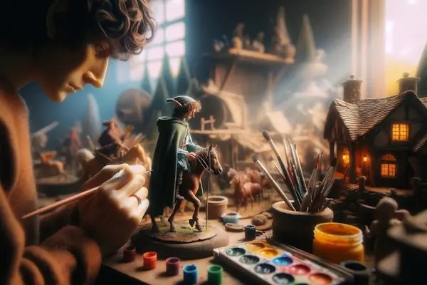 Criando a Textura Perfeita para Miniaturas de Contos de Fadas