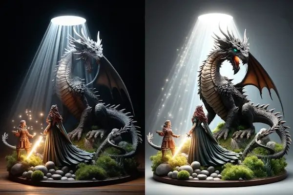 Edição de Fotos de Miniaturas com Efeitos Mágicos de Contos de Fadas