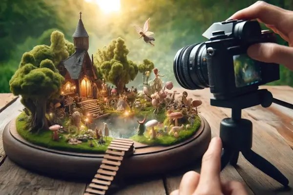 Storytelling Visual de Contos de Fadas com Fotografias de Miniaturas