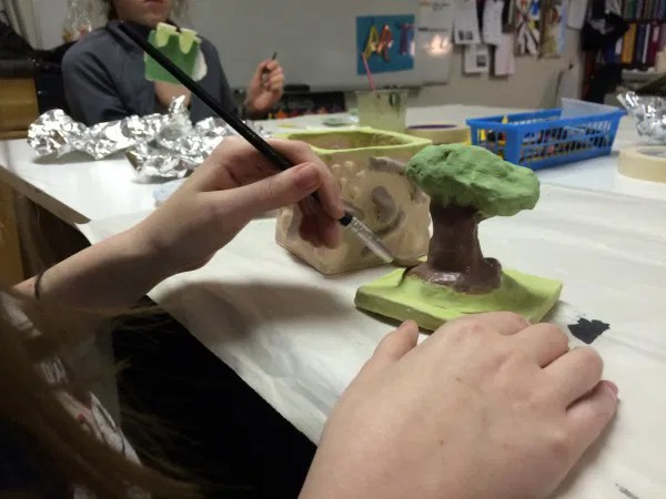 Ceramic Slab Construction Box with theme art lesson for