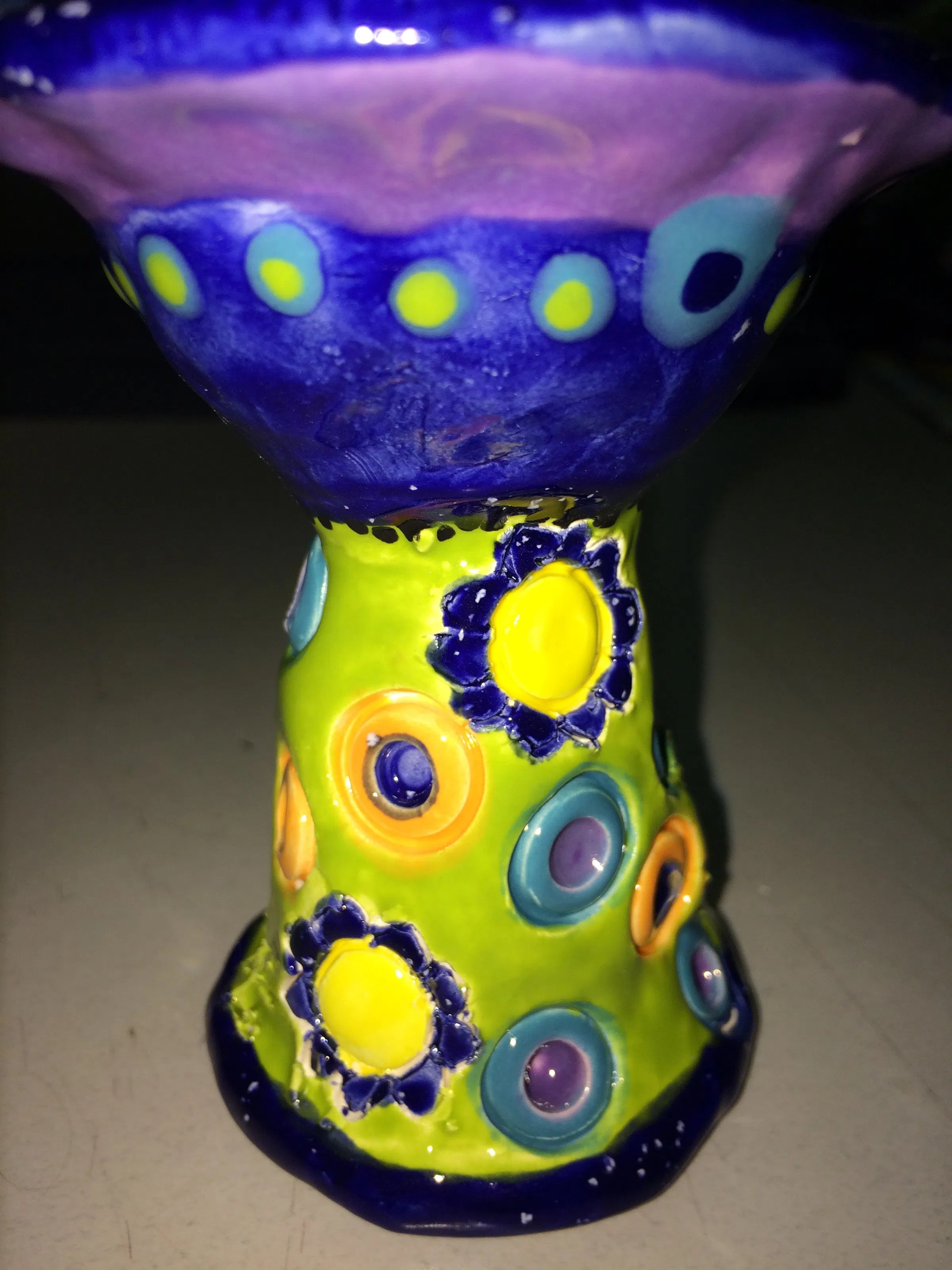 Download mini bird bath clay with glass beads - Create Art with ME