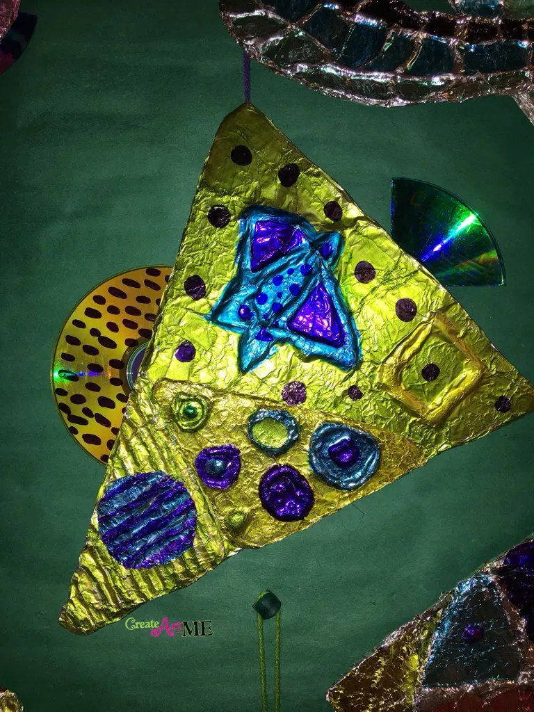 Color Scheme Foil Cardboard Relief Sculpture