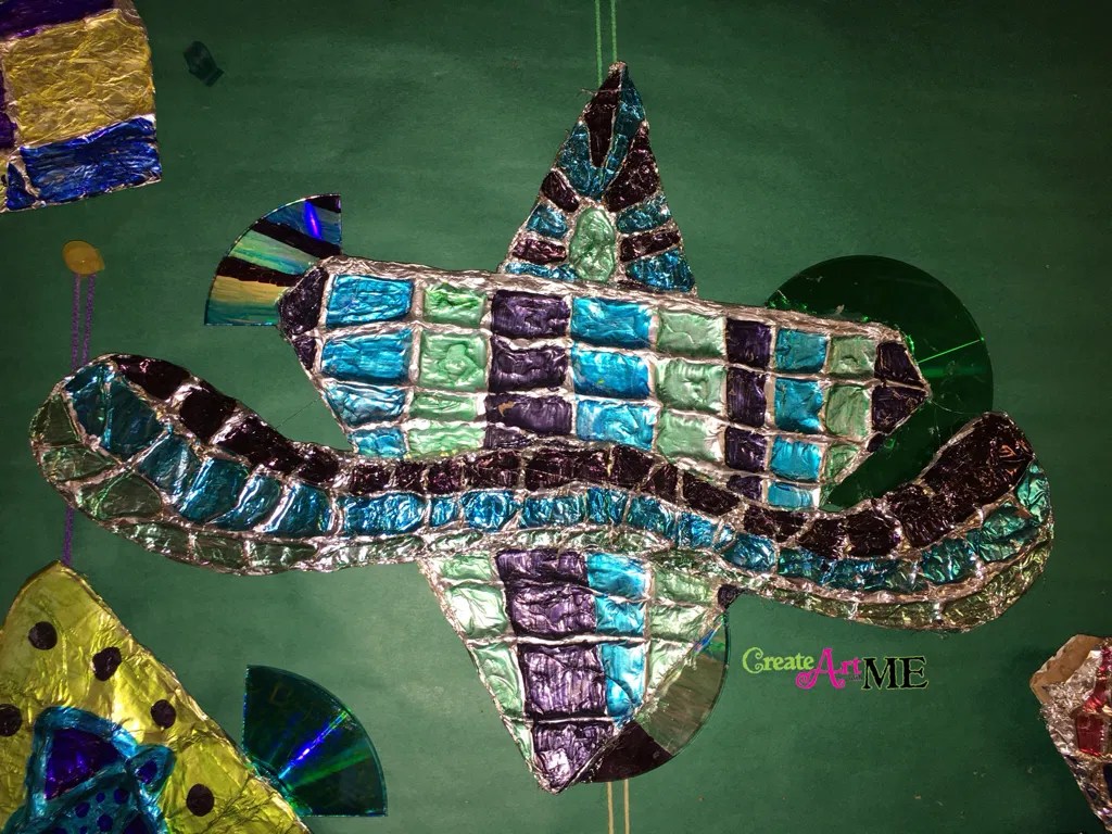 Color Scheme Foil Cardboard Relief Sculpture