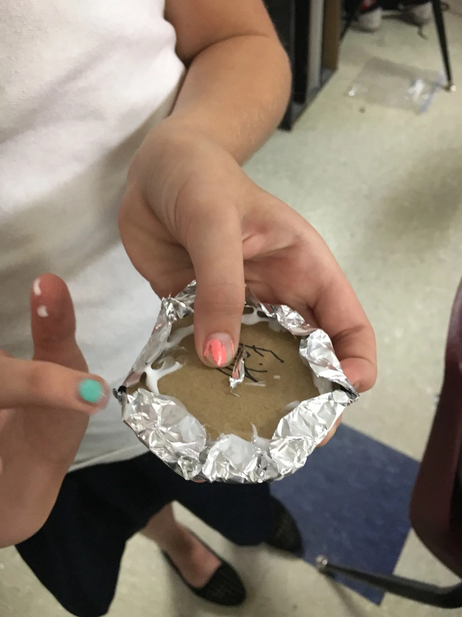 Color Scheme Foil Cardboard Relief Sculpture