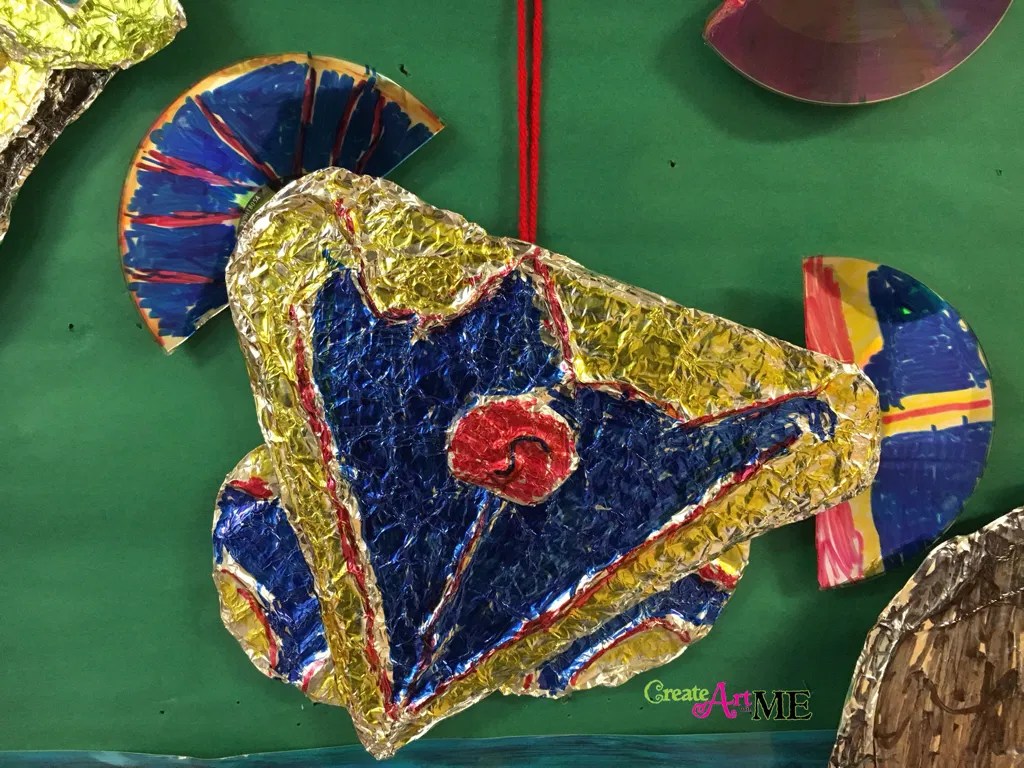 Color Scheme Foil Cardboard Relief Sculpture