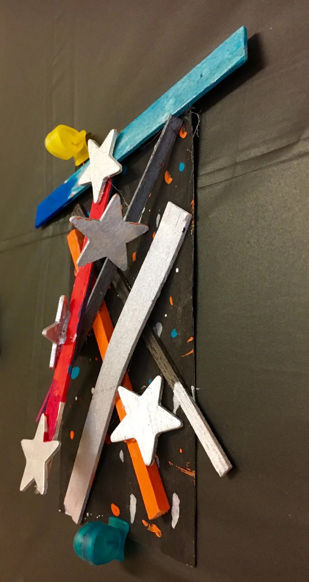 Rhythm Wood relief sculpture