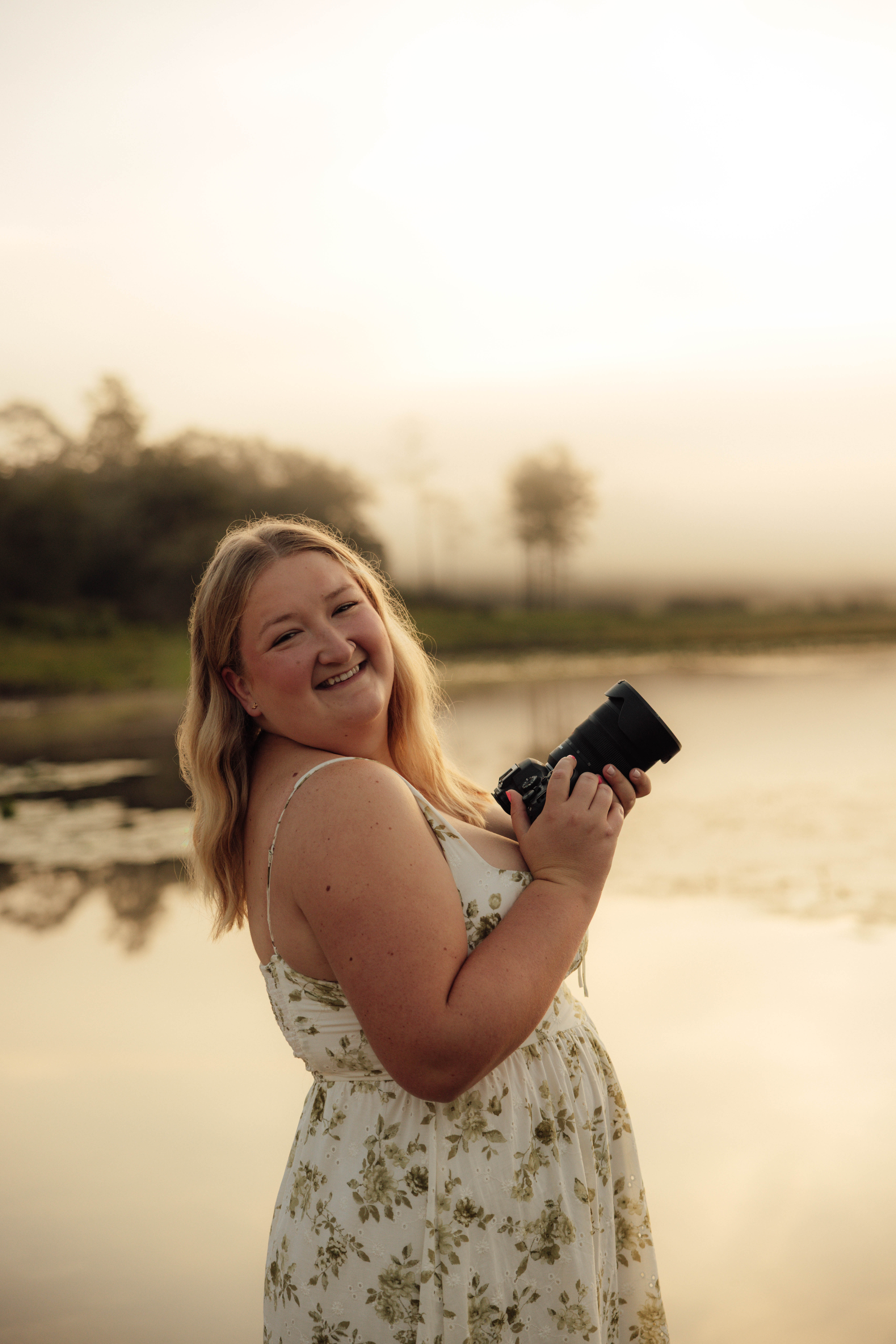 Created by Caitlynne is a Gainesville, Florida photographer. This photo is a close shot of Caitlynne in the lake at Goldhead Branch State Park in Keystone Heights, Florida.