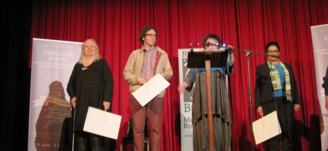 Poets: Carol Ann Duffy, Jonathan Edwards, Jackie Kay, Imtiaz Dharker, Gillian Clarke