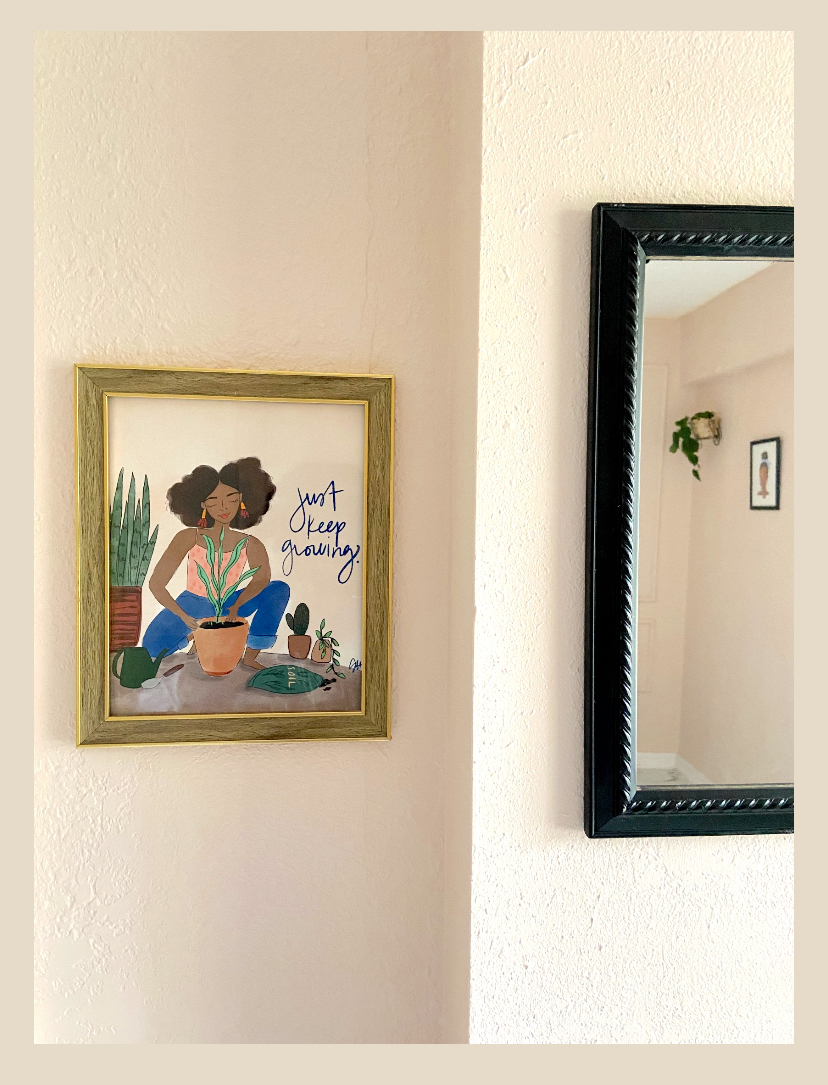 encouraging wall print