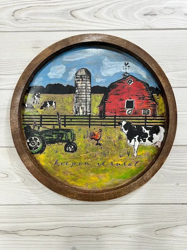 Rustic Farmhouse Round