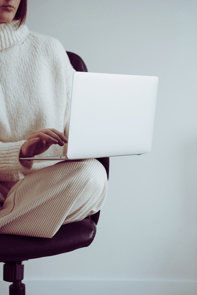 Woman on computer