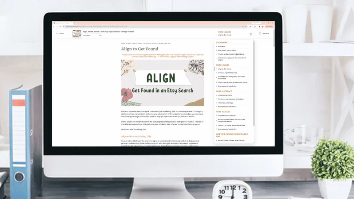Align, Attract, Amaze Course Structure Preview