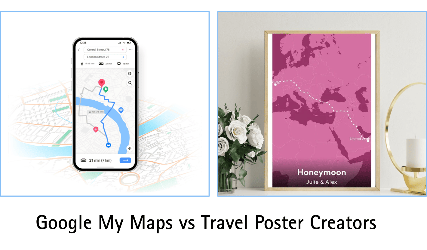 Best Places For Couples First Trip 2026 Create Travel Map Google My Maps Vs Travel Poster Creators 