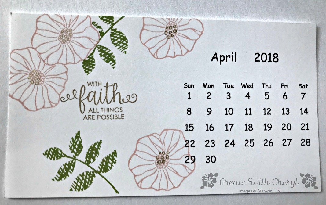 April Calendar Oh So Eclectic - Create With Cheryl - Cheryl Hamilton