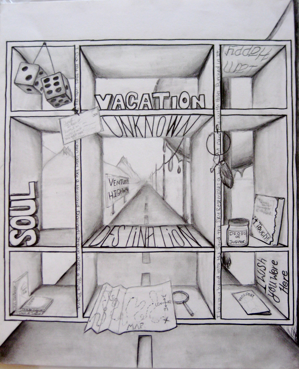 graphite on drawing paper