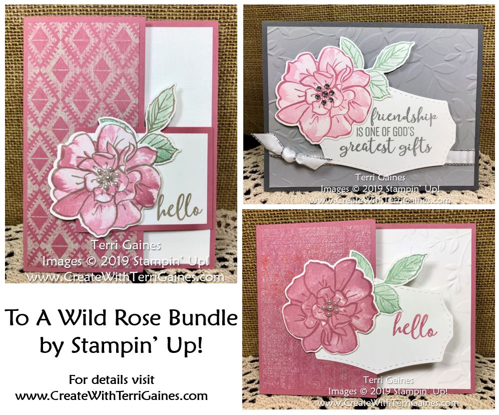 To a Wild Rose Swap Cards - Create With Terri Gaines