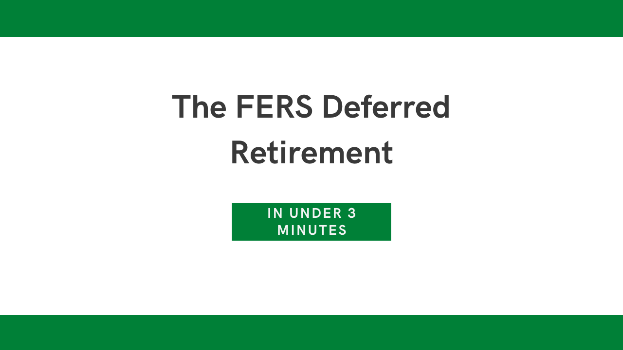 FERS Deferred Retirement