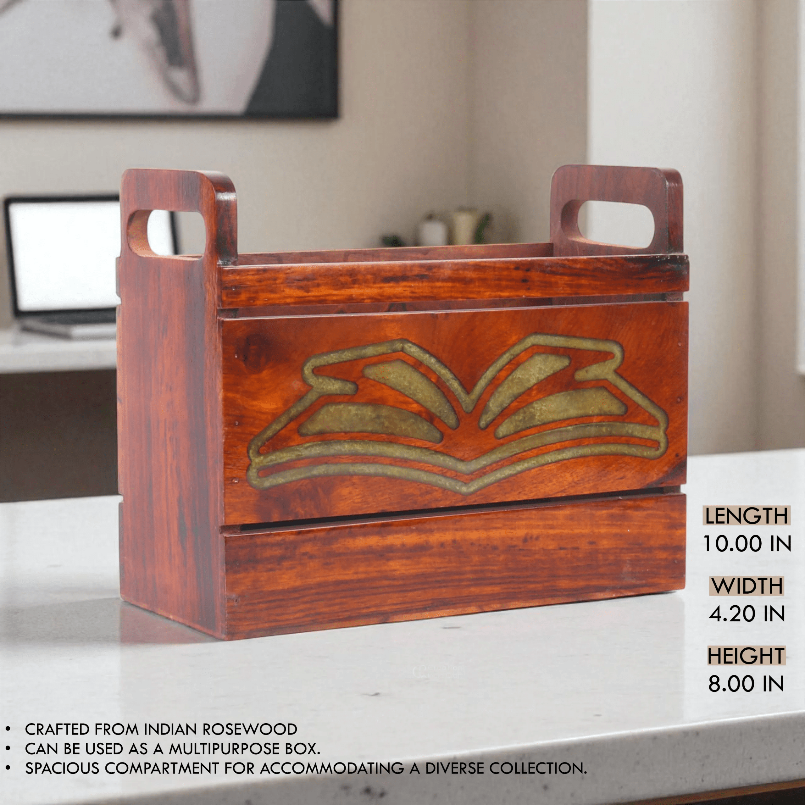 Wooden Magazine Holder for Home or Office, News Paper Stand for Home & Office - Image 4