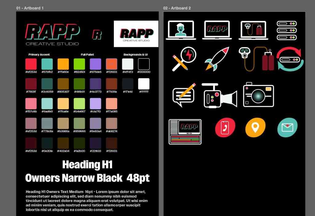 Visual Identity System with Logo, Alternative Lockups, Color Palette, Typefaces, and Custom Icons