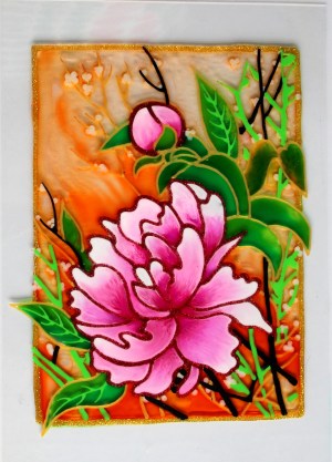 glass painting creative easy paintings rose