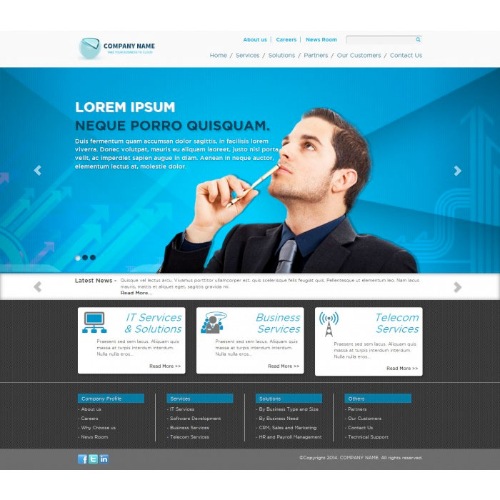 Free Bootstrap Corporate Theme Creative Beacon