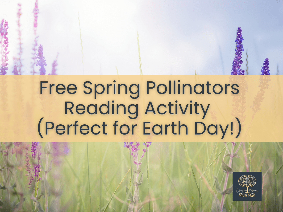 Free Spring Pollinators Reading Activity (Perfect for Earth Day!)