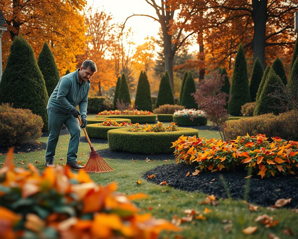 autumn yard maintenance