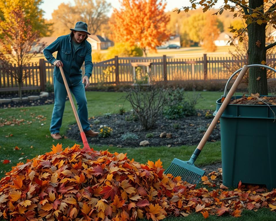 autumn yard maintenance