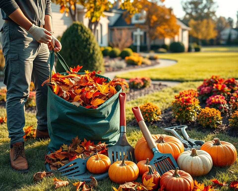 professional fall garden cleanup