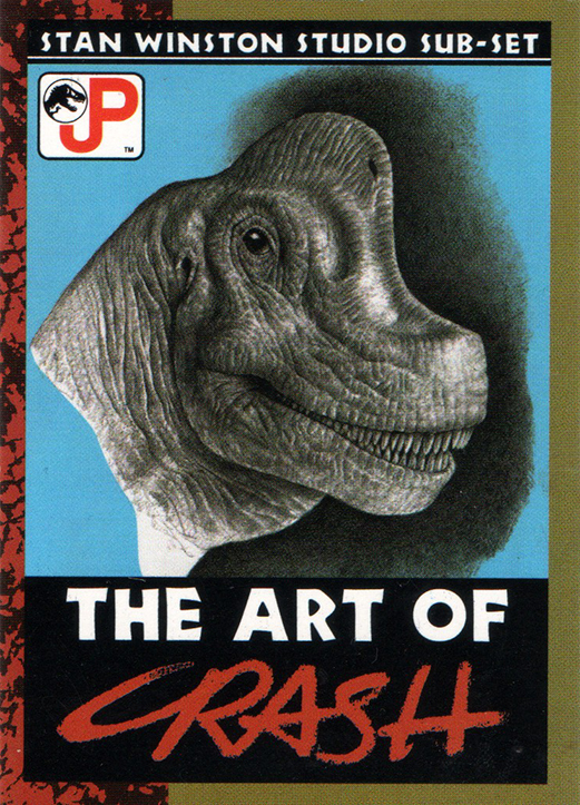 The Art of Crash Card Jurassic Park Topps Trading Card