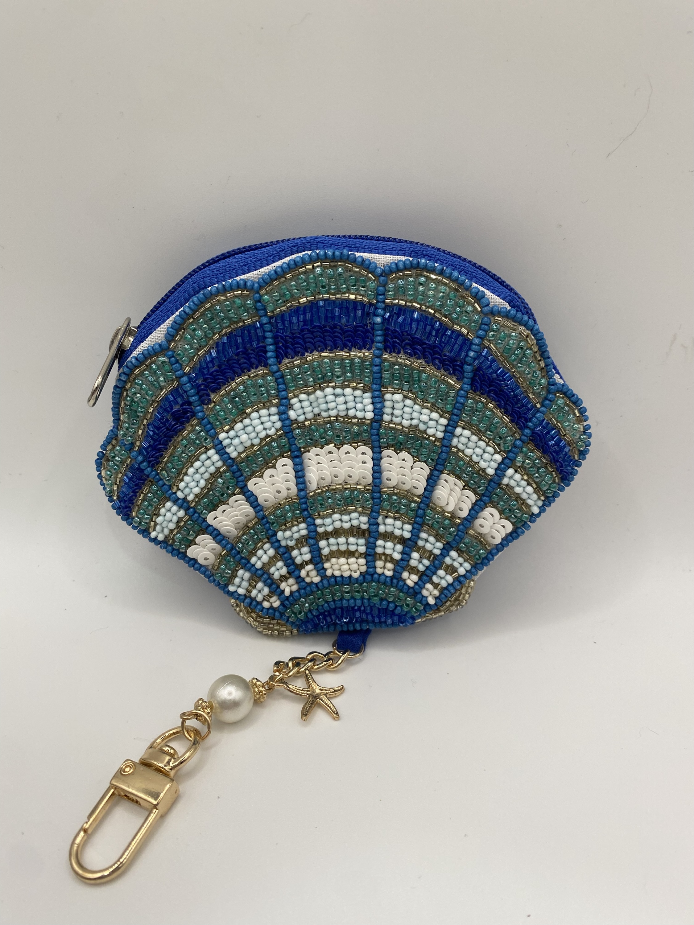 Beaded Shell Coin Purse