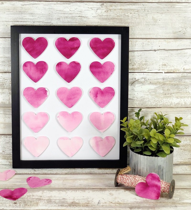 Create Ombre Art from the Heart with Tombow Dual Brush Pens by Creatively Beth #ombreart #tombowdualbrushpens #watercolor #heartart