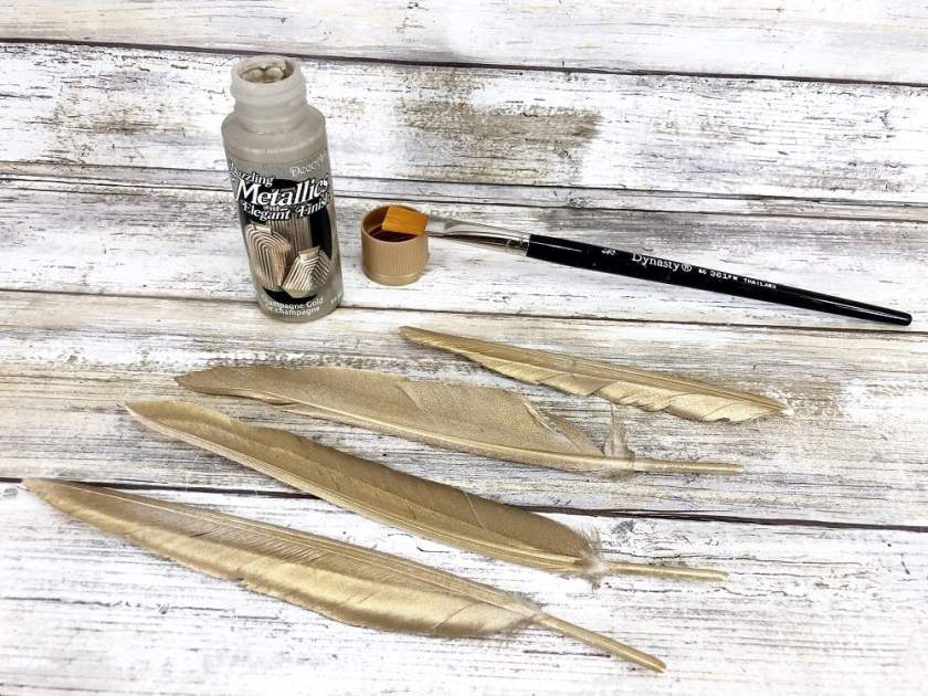 Golden Snitch Christmas Ornament with Dollar Tree Supplies by Creatively Beth #creativelybeth #harrypotter #goldensnitch #dollartree #christmasornament #crafts #diy