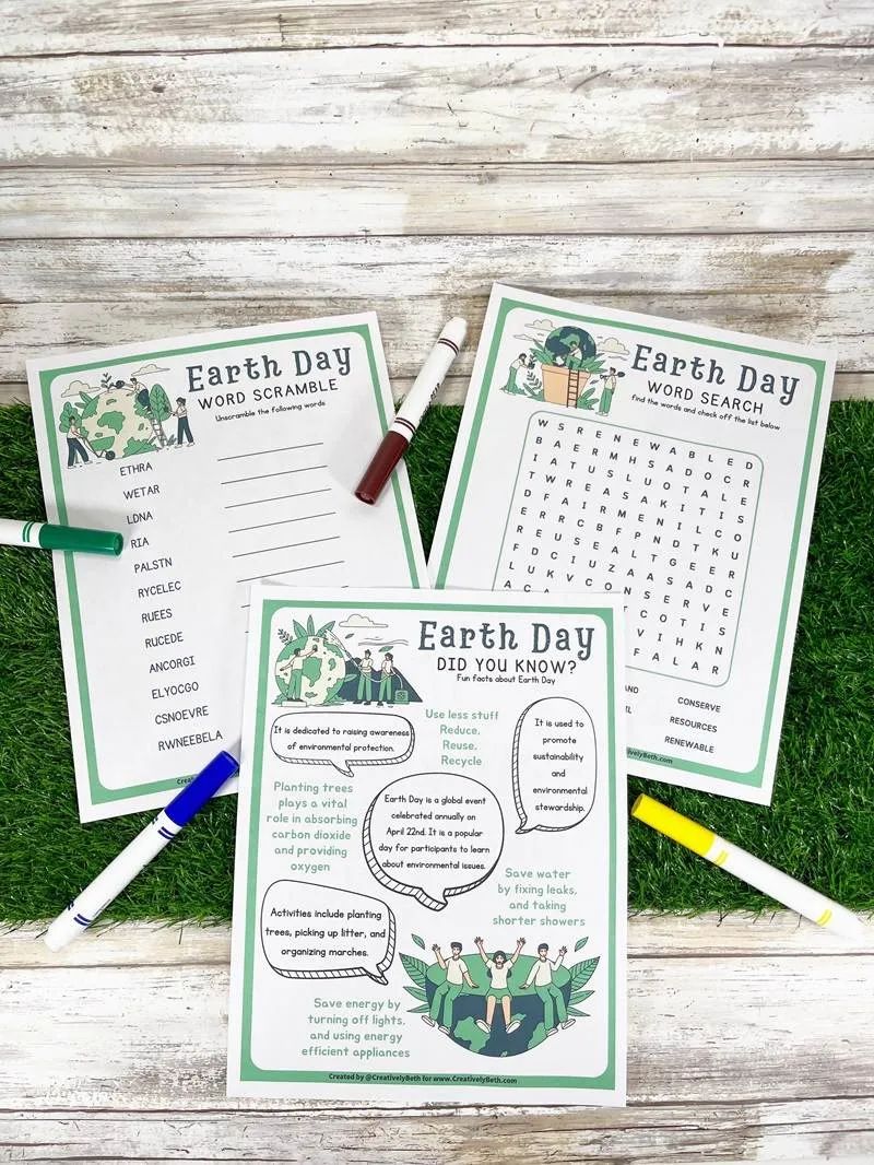 Earth Day Free Printables Prntbl Concejomunicipaldechinu Gov Co - Gradient Arts - High Quality Desktop Collection