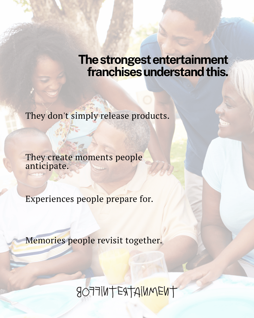 A joyful family gathering with adults and children sharing a meal together, emphasizing connection and memorable experiences.