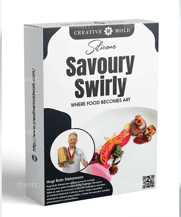 Savoury Swirly 3D Mold
