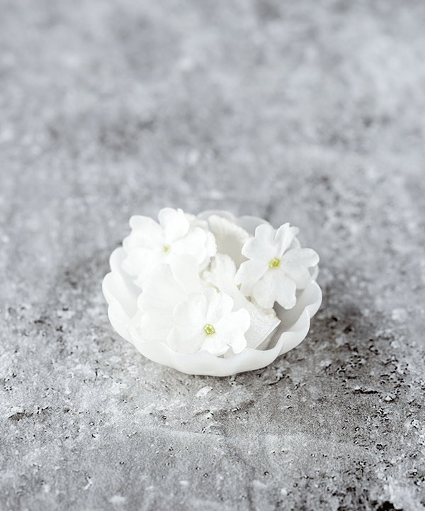 Introducing "The Ivory Tartlet Mold," a delightful silicone food mold that brings a touch of nature’s charm to your culinary creations
