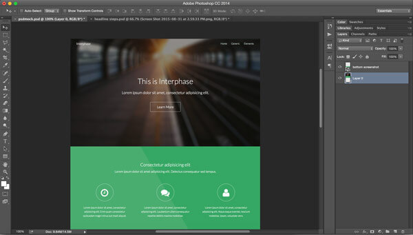The layout we are doing in . The Quickest Way To Create Mockups From A Live Web Page Creativepro Network
