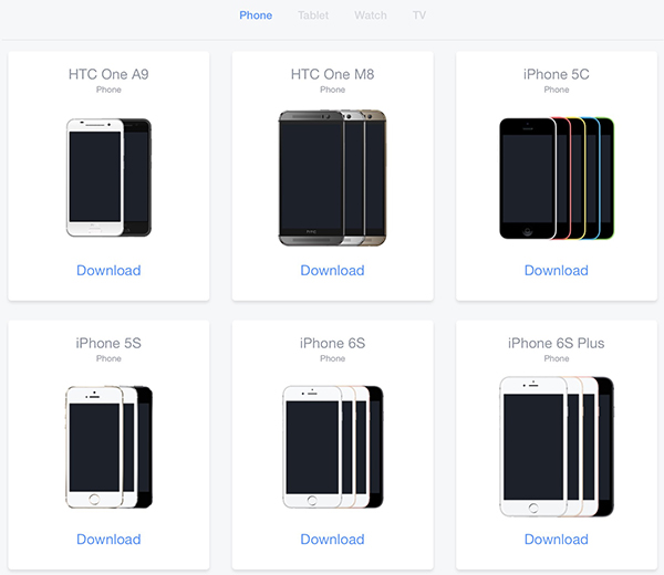 Selection of device mockups in psd and sketch format. Templates For Device Mockups Creativepro Network