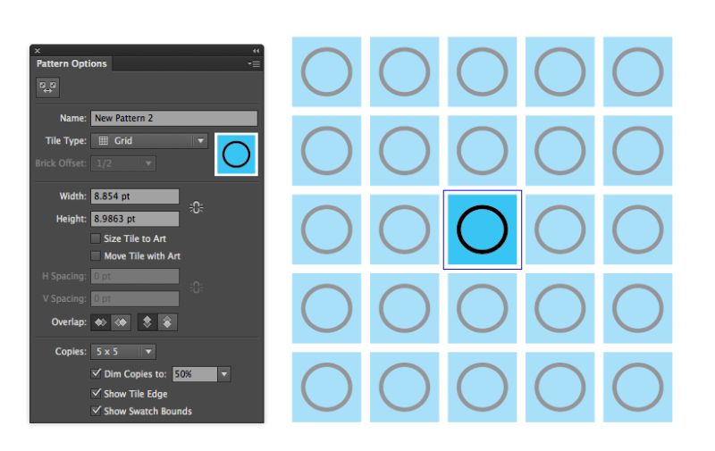 Precise Pattern Positioning In Illustrator - Minimal Illustration Collection - Desktop Quality